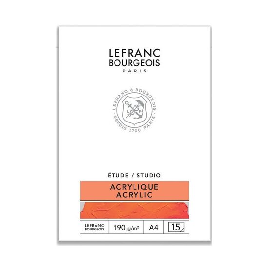 Bloc Studio acrilic A4, 190g/mp - Lefranc Bourgeois