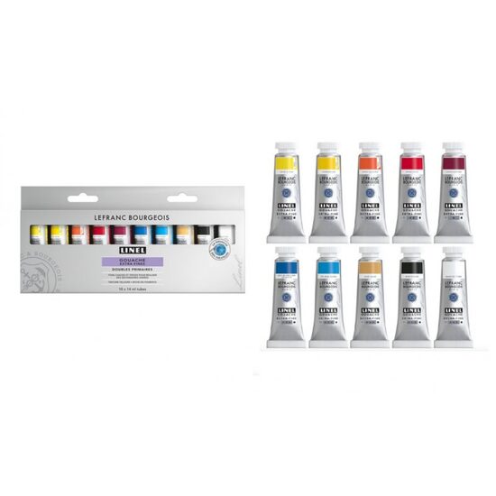 Se10x14ml culori gouache Linel Extra Fine - Lefranc Bourgeois