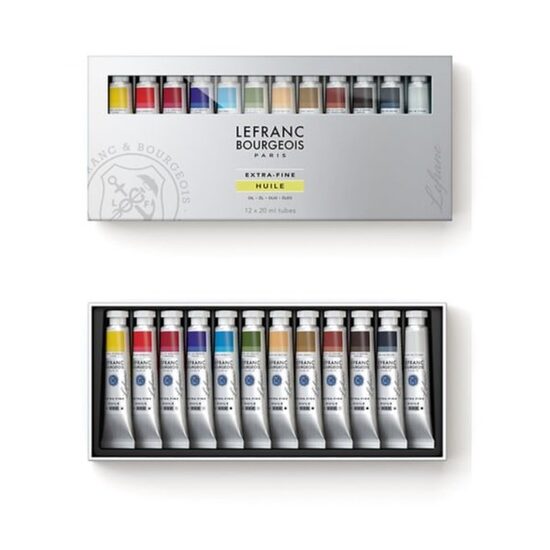 Set 12x20ml culori ulei pictura Extra Fine - Lefranc Bourgeois