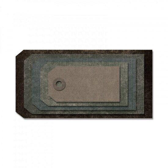 G - 663118 Set 7 cuttere Thinlits - Stacked Tags - Sizzix