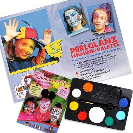 Set 8 culori perlate - face painting - Perlglanz
