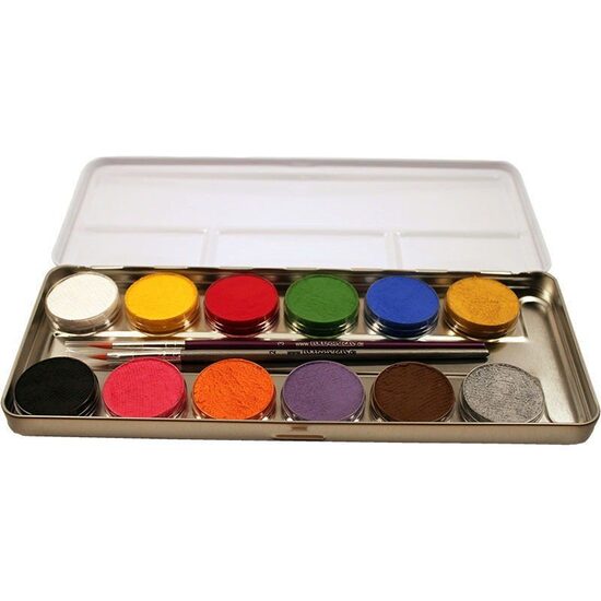 Set 12 culori profesionale Make-up - cutie metal
