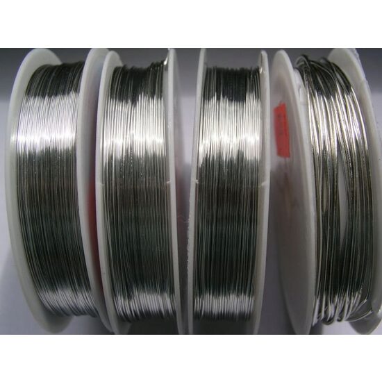 Sarma argintie 0 8 mm, aprox 3 5 m pe rola 1227B
