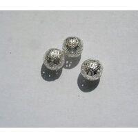 1221B Set 10 gr bile filigranate, argintii