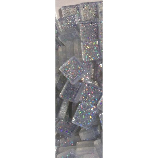 29159 - Mozaic blister cu glitter argintiu, 0.5x0.5cm, Pentart