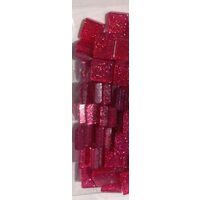 12181 Mozaic blister cu glitter 1x1cm, burgundy Pentart