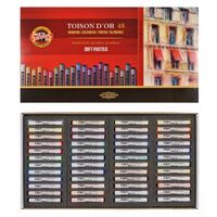 K8516-48 Set 48 pasteluri cretate rotunde - TOISON DOR