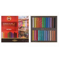 K8584-24 Set 24 pasteluri cretate patrate - TOISON DOR