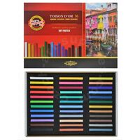 K8585-36 Set 36 pasteluri cretate patrate - TOISON DOR
