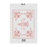 24085 - Sablon plastic 3D, S6 PENTART