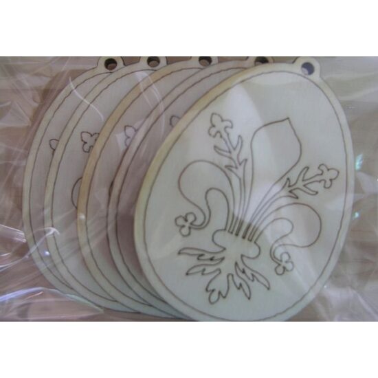 Set 5 forme lemn, nr 48, Pentart, ou