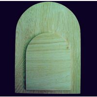 Suport lemn/ placaj - rama lemn icoana cu bolta 18x14 cm - 2417