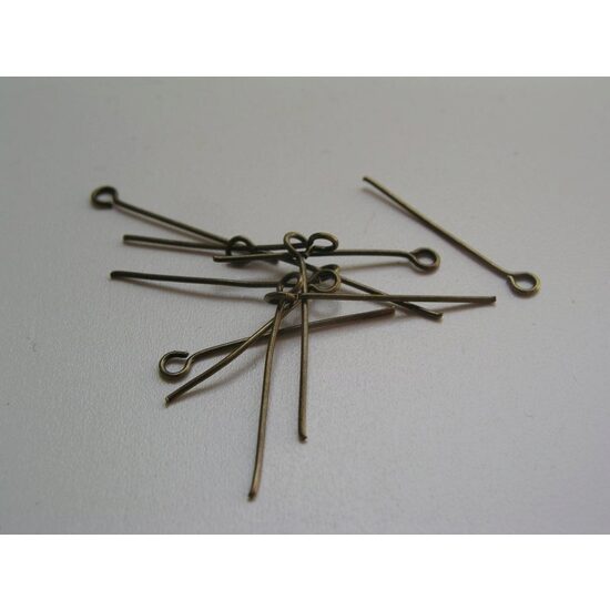 Set 10g ace bucla verzi, bronz, 2.5 cm - 1264b