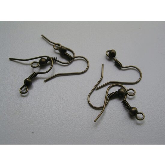 1289B - Set 10gr tortite cercei verzi, bronz, cu biluta