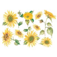 Hartie de orez Stamperia DFS108 - Sunflowers - 48x33 cm