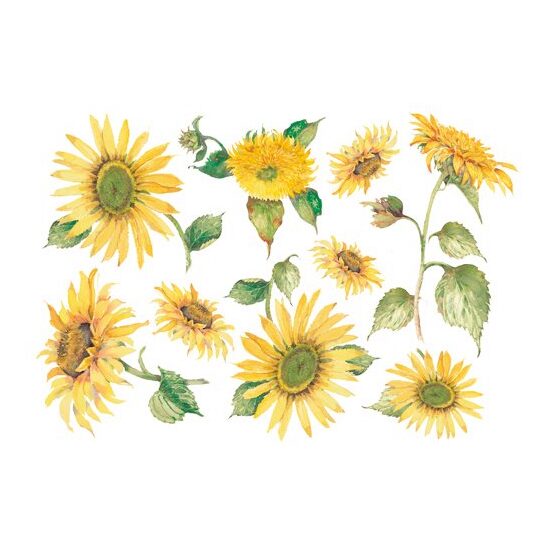 Hartie de orez Stamperia DFS108 - Sunflowers - 48x33 cm