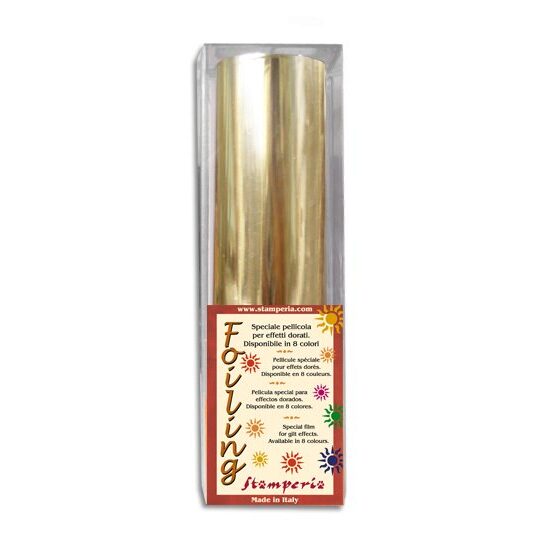 Folie transfer aurie, 2 m x 11 cm, Stamperia - KEF01S