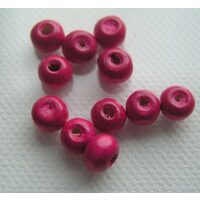 Margele lemn - 6406 - 10 gr, roz