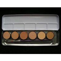 Set 6 culori profesionale Make-up - piele - cutie metal - 206065