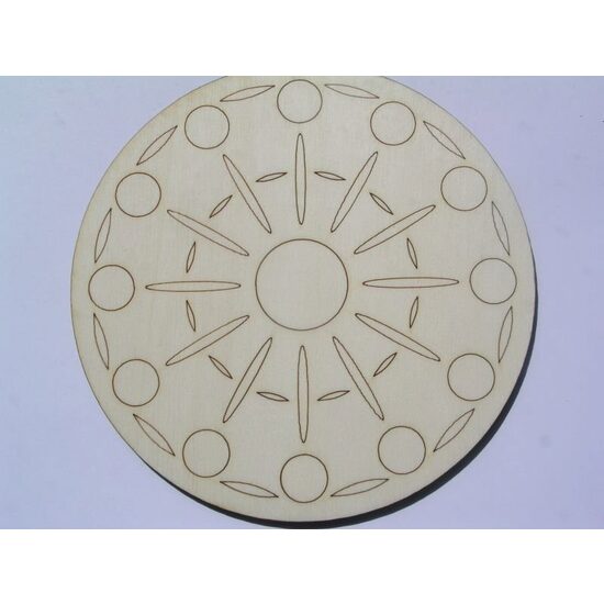 4121 Suport lemn decor, rotund, model 1