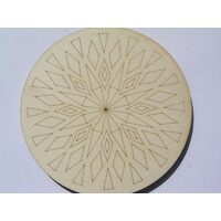 4122 Suport lemn decor, rotund, model 2