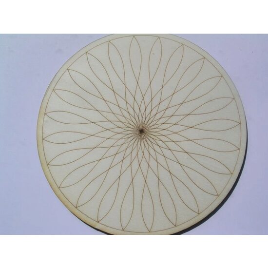 4123 Suport lemn decor, rotund, model 3