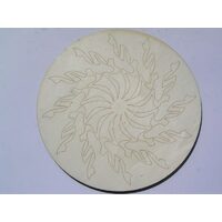 4128 Suport lemn decor, rotund, model 8