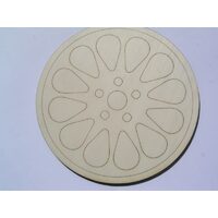 4129 Suport lemn decor, rotund, model 9