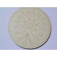 4133 Suport lemn decor, rotund, model 13