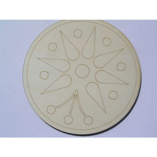 4133 Suport lemn decor, rotund, model 13