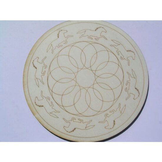 23314 Suport lemn decor, rotund model 15