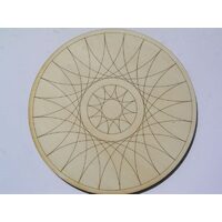 Suport lemn decor, rotund, MANDALLA - 23316 - 17