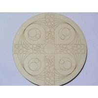 23317 Suport lemn decor, rotund, model 18
