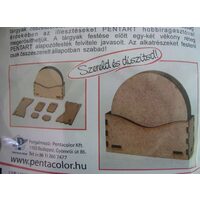 Set suport rotund, mdf , Pentart