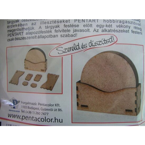 Set suport rotund, mdf , Pentart
