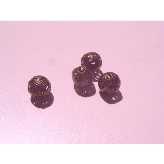 1275b - Set 10g bile filigranate cupru , 8.mm