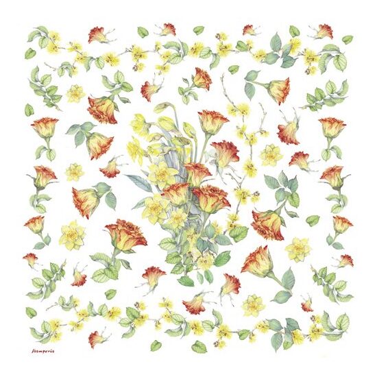Servetel de orez, 50x50cm, Stamperia - DFT111
