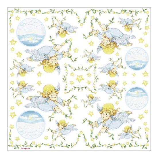 Servetel de orez, 50x50cm, Stamperia - DFT137