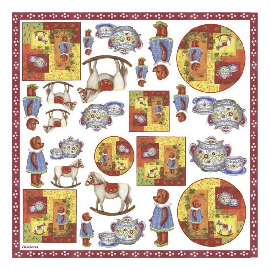 Servetel de orez, 50x50cm, Stamperia - DFT138