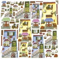 Servetel de orez, 50x50cm, Stamperia - DFT162