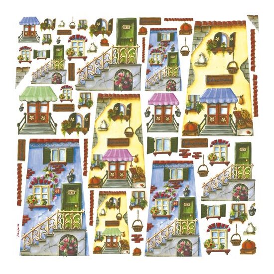 Servetel de orez, 50x50cm, Stamperia - DFT162