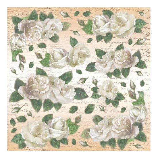 Servetel de orez, 50x50cm, Stamperia - DFT181