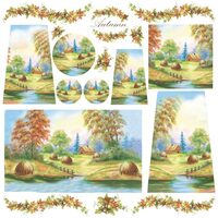 Servetel de orez, 50x50cm, Stamperia - DFT190