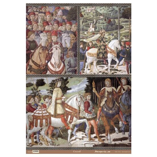 Hartie decoupage 80 gr, 50 x 70, - DFG149 Gozzoli