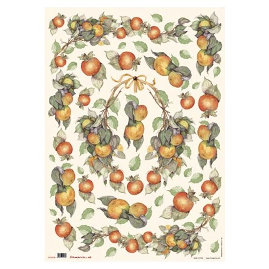 Hartie decoupage 80 gr, 50 x 70, - DFG218 - Persimmon-DISC
