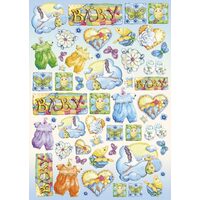 Hartie decoupage 80 gr, 50 x 70, - DFG297 Baby Boy-DISC