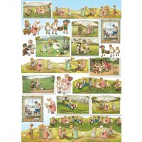 Hartie decoupage 80 gr, 50 x 70, - DFG319 Country children-DISC