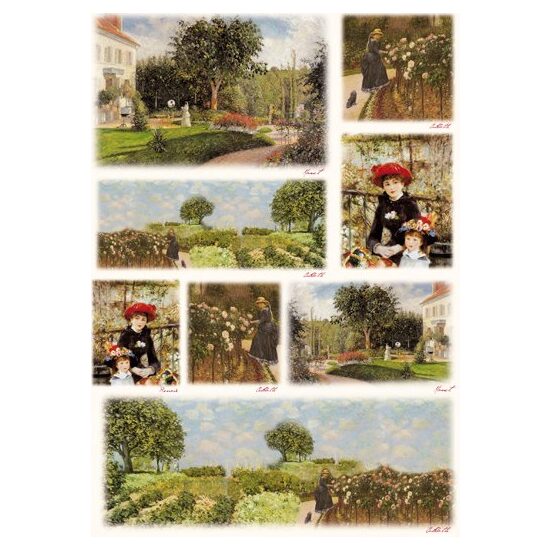 Hartie decoupage 80 gr, 50 x 70, - DFG328 Impressionist