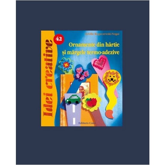 Ornamente din hartie si margele termo-adezive - Idei creative 42
