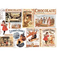 Hartie de orez Stamperia DFS104 - Chocolate cardboards- 48x33 cm